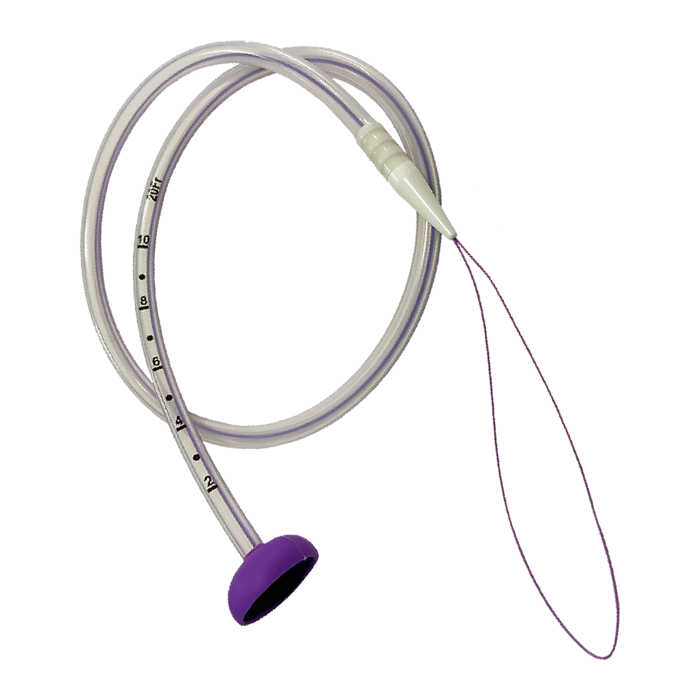 Mediprox GastroDraw pull-technique PEG feeding tube with tapered leading end and compliant dome internal bumper
